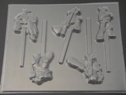 546sp TMNT Teenage Turtle Chocolate Candy Lollipop Mold